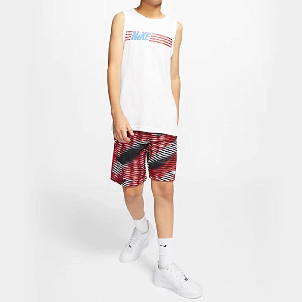 Nike Kids Boy's NSW Americana Tank Top White XL